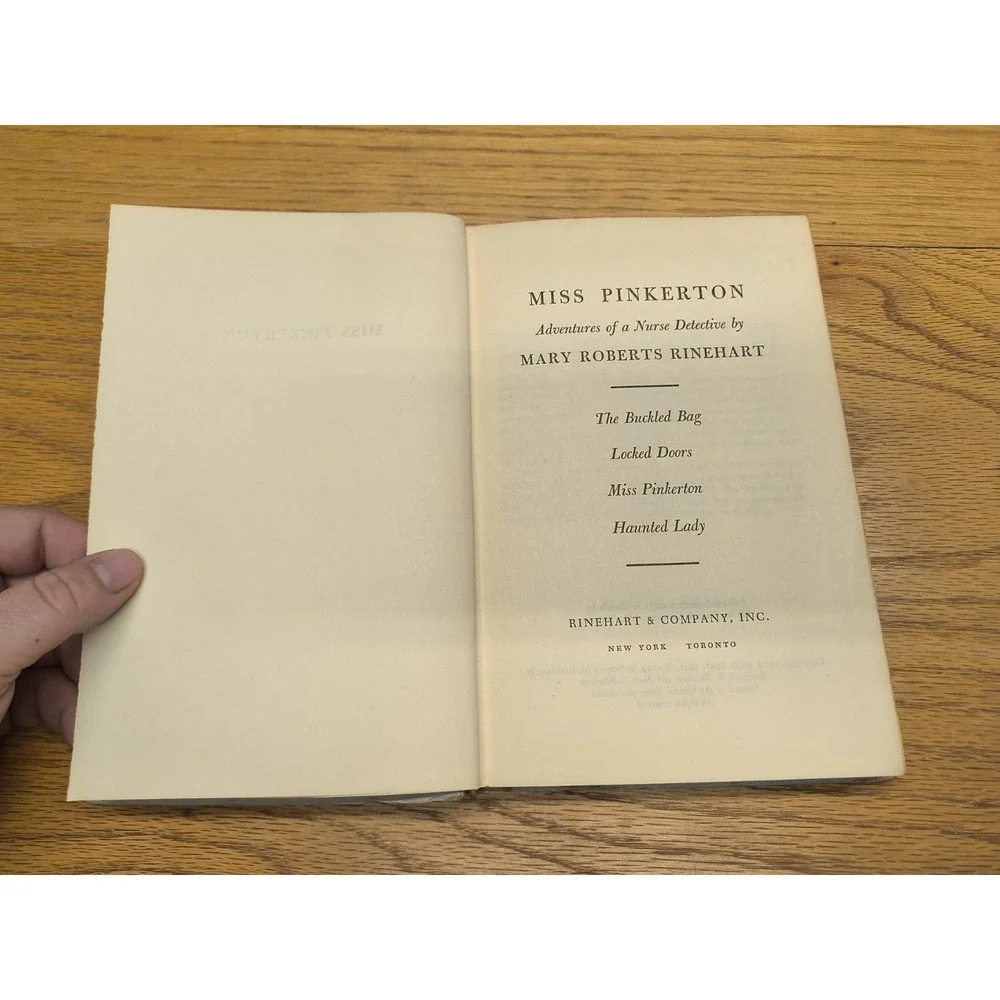 Miss‎ Pinkerton by Mary Roberts Rinehart (1959, Hardcover) VG